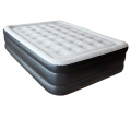 Lit pneumatique de luxe double matelas pneumatique gonflage automatique lit d&#39;invité en velours pour deux personnes avec pompe électrique intégrée